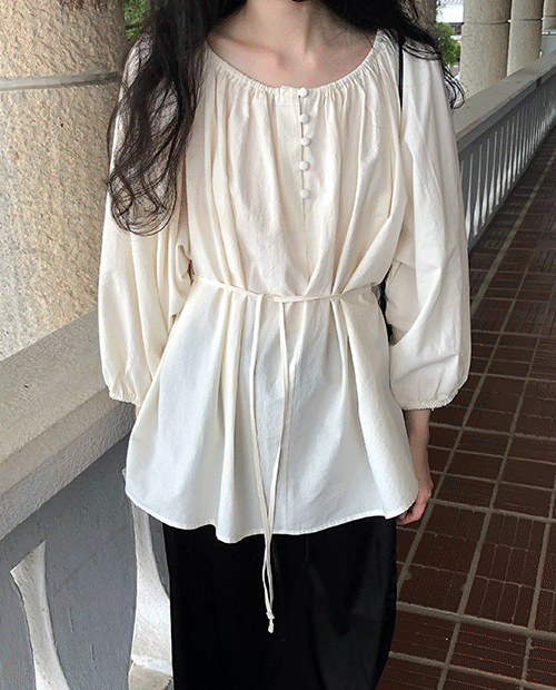 loe string blouse / 2color